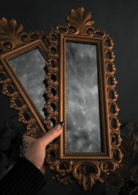 Image 1 of Smokey glass mirror 