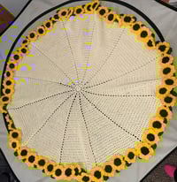 Image 1 of Sunflower Bouqet Blanket