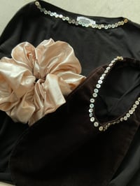 Image 2 of Moonlight Hobo Bag — Dark Chocolate Velvet