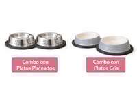 Image 5 of Combo Área de Comida para Mascotas – Alfombra Antideslizante + 2 Platos