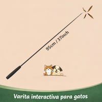 Image 2 of Juguete Interactivo para Gatos con Vara Extendida – 4Paw Blessed