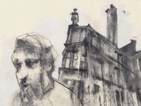 Image 2 of Panel - Charcoal and Acrylic Paint on Paper 