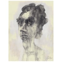 Image 1 of Unvarnished- Charcoal and Acrylic Paint on Paper 