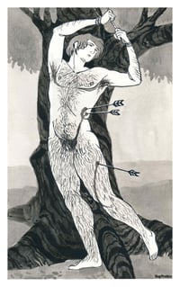 St Sebastien Ink 5x8"