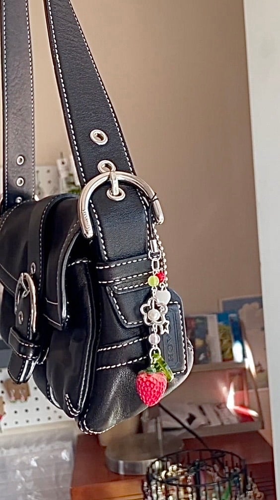 strawberry phone/bag charm