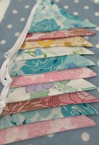 Image 2 of Vintage Fabric Bunting