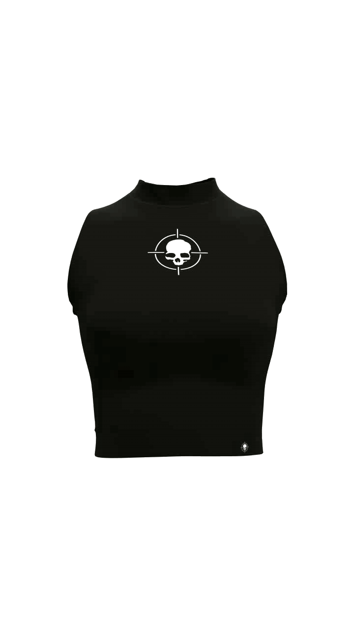 Image 1 of Skull Vest Crop