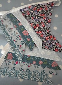 Image 1 of Liberty Fabric Bunting, Shades Of Blue