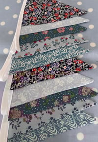 Image 2 of Liberty Fabric Bunting, Shades Of Blue