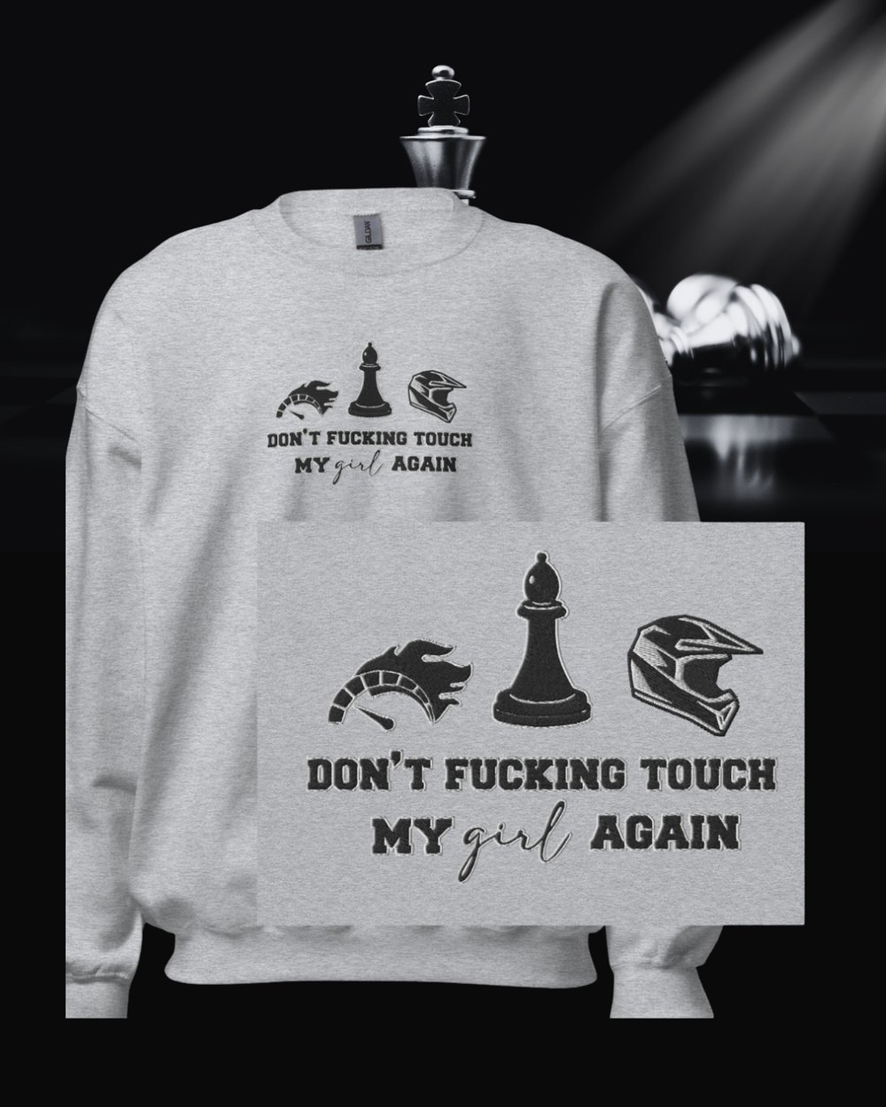 Image of Officially licensed Theo my girl embroidery Unisex Sweatshirt