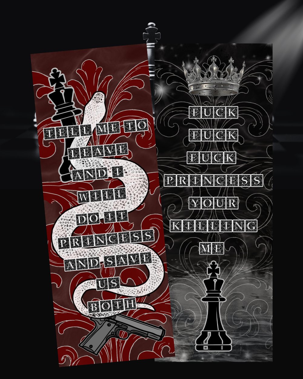Image of Officially licensed kings of Wayward double sided bookmark 