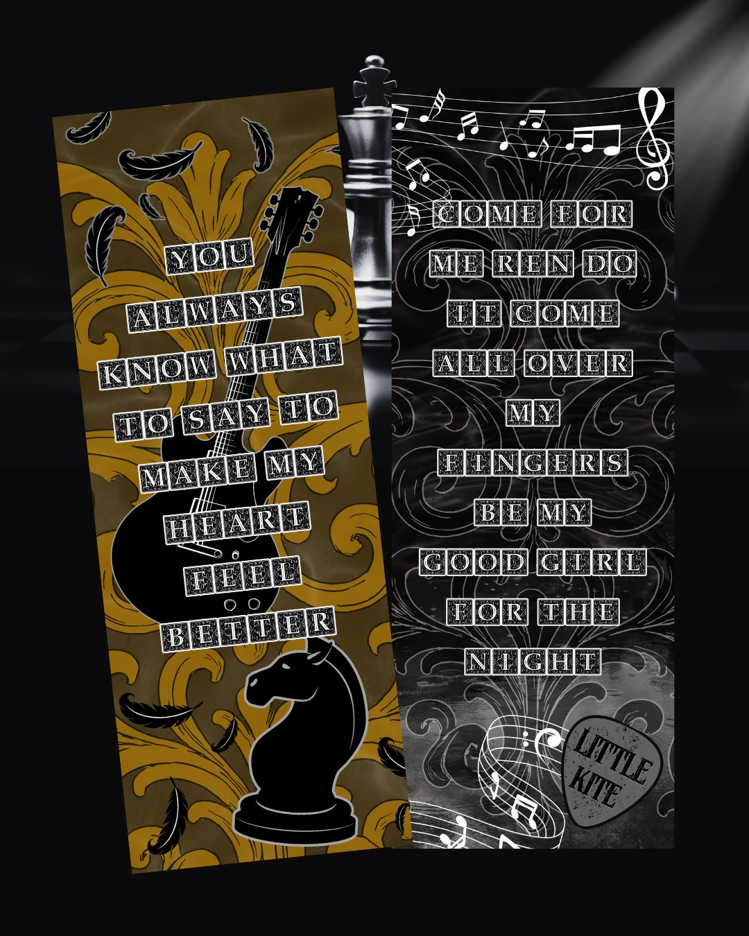 Image of Officially licensed kings of Wayward double sided bookmark 
