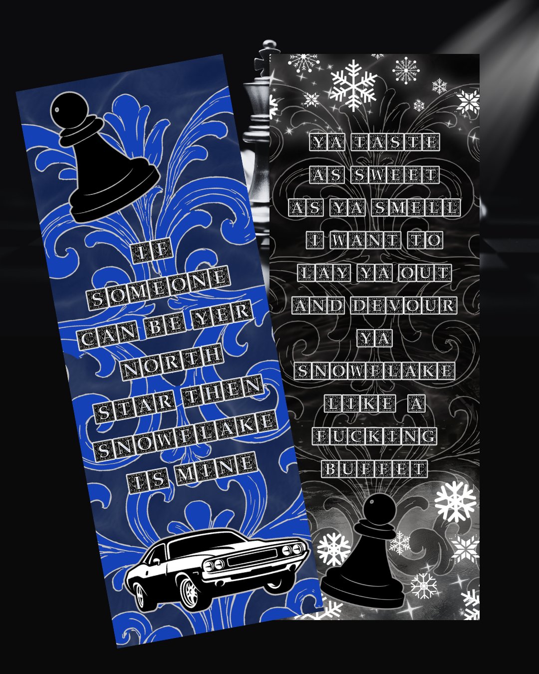 Image of Officially licensed kings of Wayward double sided bookmark 
