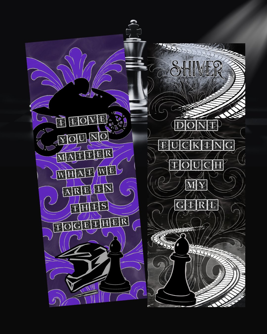 Image of Officially licensed kings of Wayward double sided bookmark 