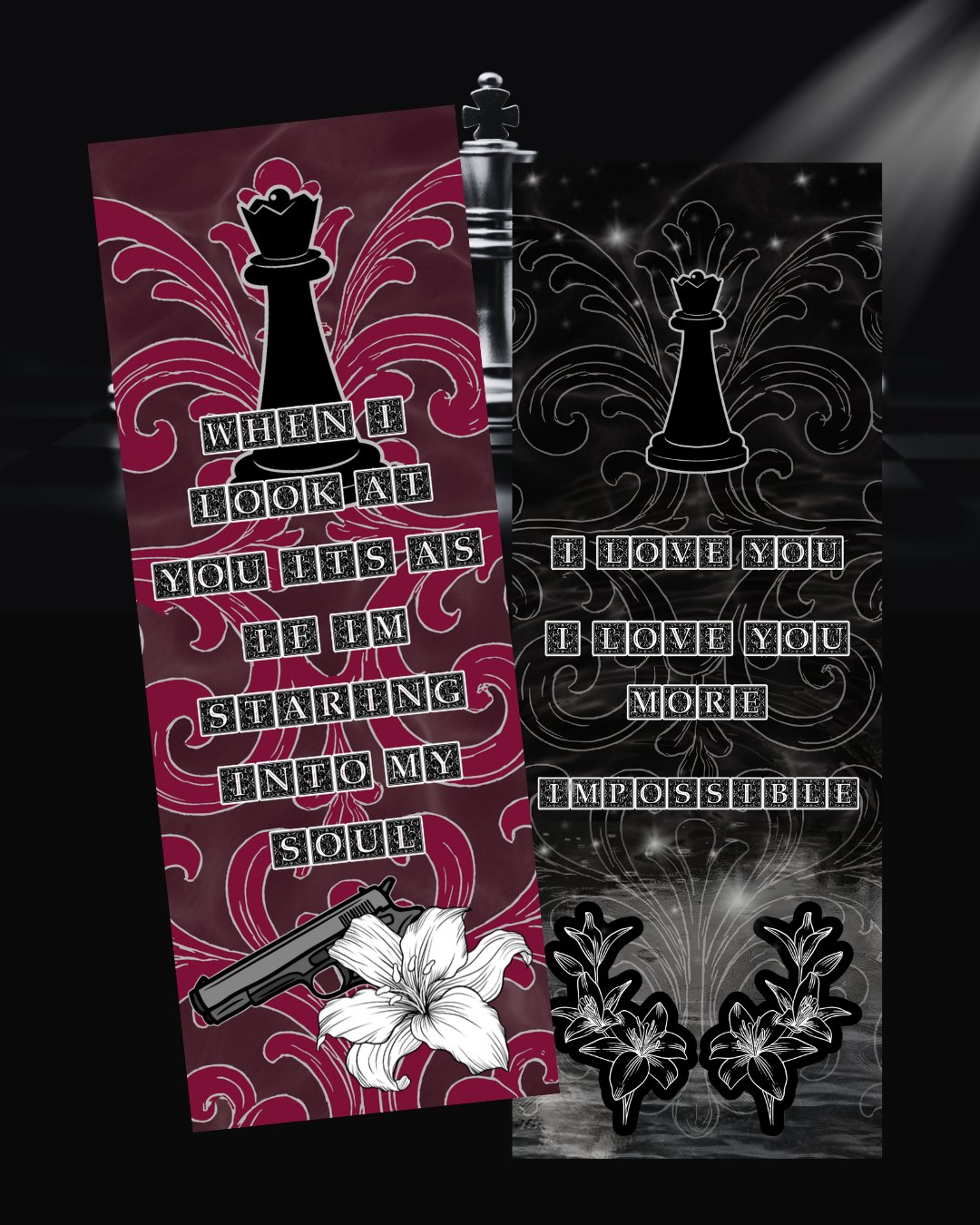 Image of Officially licensed kings of Wayward double sided bookmark 