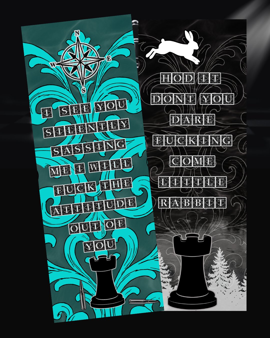 Image of Officially licensed kings of Wayward double sided bookmark 