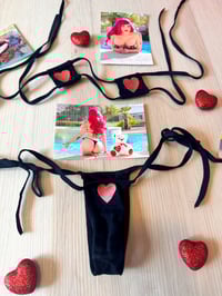 Image 2 of Worn Valentines microkini and signed 4x6s