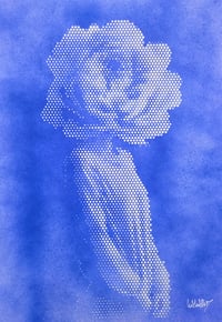 Image 1 of "Fleur en paix" 42x29,7cm 