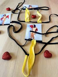 Image 5 of Worn Faye Valentine microkini and signed 4x6s