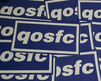 Image 2 of Copy of Pack of 25 10x5cm Queen Of The South QOSFC Football/Ultras Stickers.