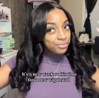 Frontal straight wig