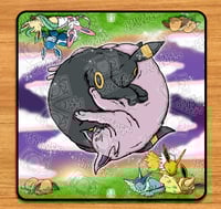 Image 3 of Sleeping Eeveelutions Pokemon! Two Player Playmat