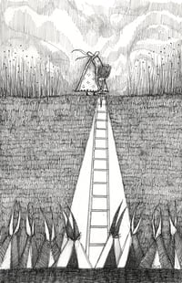 'Her magic dagger lights the way' Original Drawing