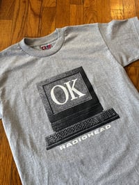 Image 4 of OK Computer b/w Fitter Happier shirt 