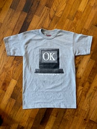 Image 2 of OK Computer b/w Fitter Happier shirt 