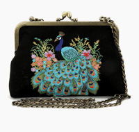 Image 1 of Peacock Florals Kisslock