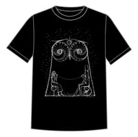 'Can you hear me?'  Black T-Shirt