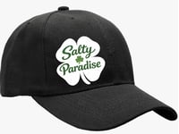 Image 2 of SALTY PARADISE IRISH 4 LEAF CLOVER COTTON TWILL BASEBALL HAT