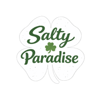Image 3 of SALTY PARADISE IRISH 4 LEAF CLOVER COTTON TWILL BASEBALL HAT