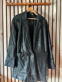 Image 1 of Leather blazer jacket #561