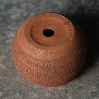 Image 2 of Round Textured Crackle Pot