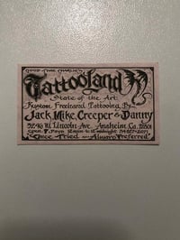 Image 1 of GTC Tattooland card