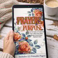 Image 2 of  Prayer Journal Printable – 52 Week Scripture Journal (DIGITAL DOWNLOAD)