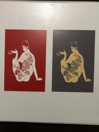 Postcard Style Mini Print - Dragon Lady Set