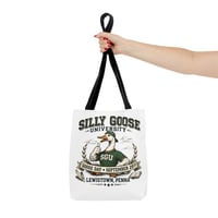 Image 4 of Silly Goose University Tote Bag — 'Goose Day • September 29th' College-Style Canvas Tote