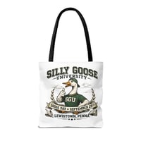 Image 5 of Silly Goose University Tote Bag — 'Goose Day • September 29th' College-Style Canvas Tote