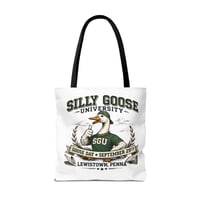 Image 8 of Silly Goose University Tote Bag — 'Goose Day • September 29th' College-Style Canvas Tote