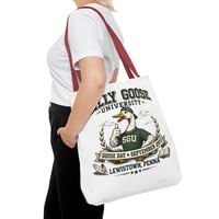 Image 19 of Silly Goose University Tote Bag — 'Goose Day • September 29th' College-Style Canvas Tote