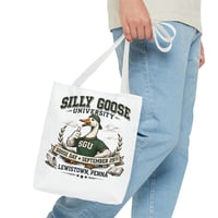 Image 21 of Silly Goose University Tote Bag — 'Goose Day • September 29th' College-Style Canvas Tote