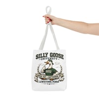 Image 22 of Silly Goose University Tote Bag — 'Goose Day • September 29th' College-Style Canvas Tote