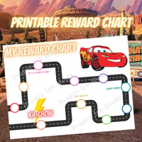 Image 1 of Digital Download Cars Lightening McQueen Reward Chart