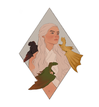 Image 1 of Mother of Dragons Daenerys Targaryen Sticker