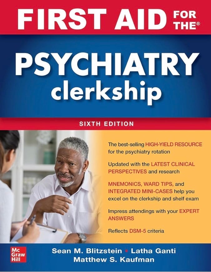 Image of First Aid for the Psychiatry Clerkship 6th Edition-eBook