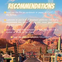 Image 3 of Digital Download Cars Lightening McQueen Reward Chart