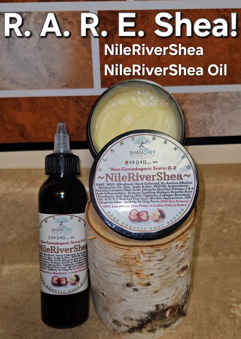 BODY BUTTERS. TamaNUskin! BLUEskin! LAVISHea! ALOEshea! AVOskin 18! NileRiverShea! HEMPskin!