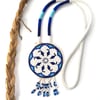 Beaded Medallion Necklace (Water)